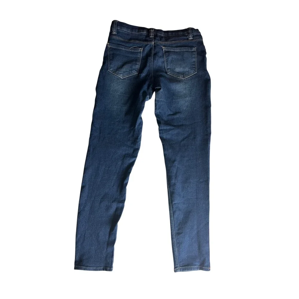 Real Love Jeans Girls Size 14 Blue Denim Skinny Stretch Pull On Mid‎ Rise Casual